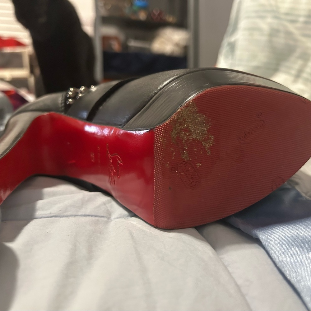 Studded Black Leather Boots - Picture 11 of 13